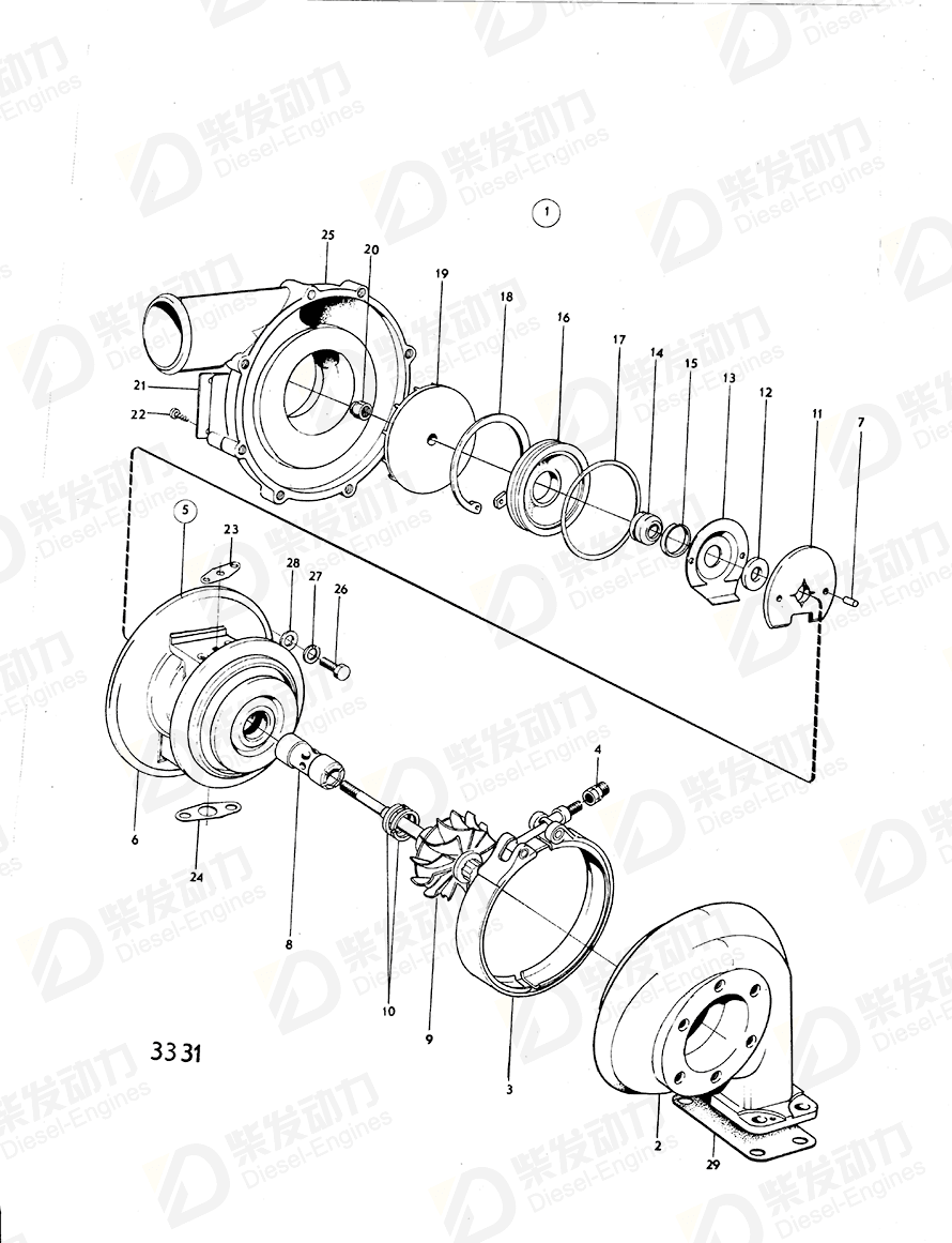 volvo penta Repair kit 273178 Drawing volvo penta Repair kit 273178 Drawing